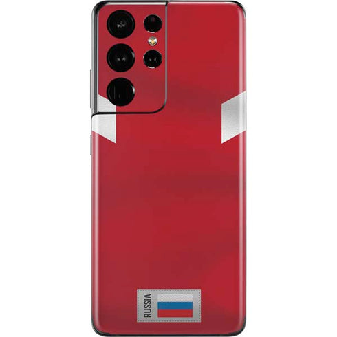 Russia Soccer Flag Galaxy S21 Ultra 5G Skin